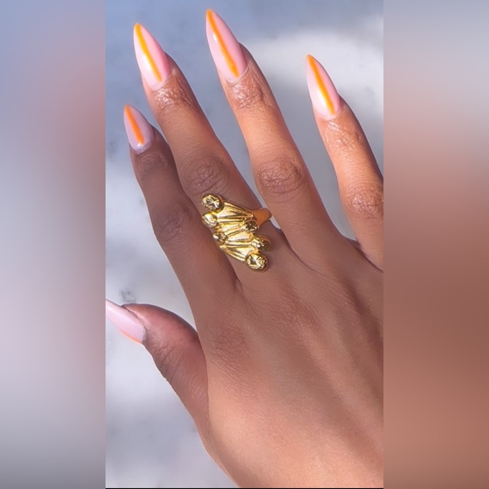 24k gold plated ring